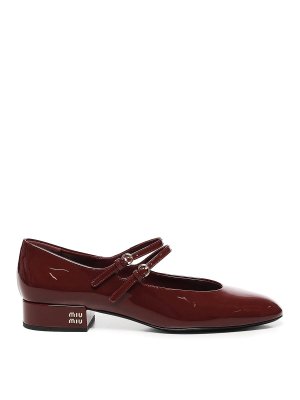 MIU MIU: court shoes - Patent Leather Pumps With Buckles