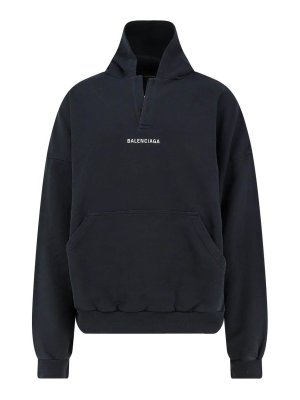 BALENCIAGA: Sudaderas y suéteres - Sudadera - Negro