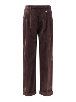 BURBERRY: Pantalons casual - Pantalons Décontractés - Marron