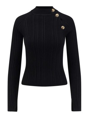 CHIARA BONI LA PETITE ROBE: Suéteres con cuello pico - Suéter Cuello Redondo - Negro
