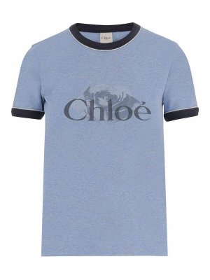CHLOE': t-shirts - T-Shirt In Cotone