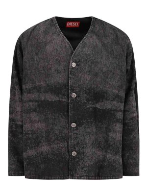 DIESEL: Chaquetas denim - Chaqueta Vaquera - Gris