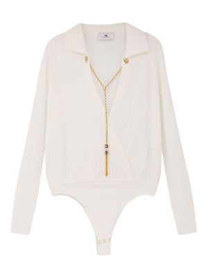 ELISABETTA FRANCHI: Tops und Tank Tops - Top - Weiß