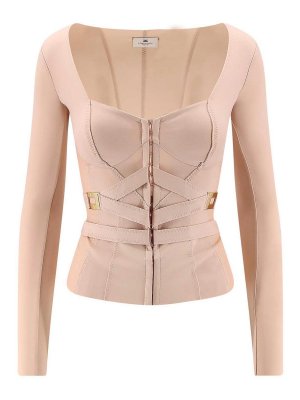 ELISABETTA FRANCHI: Tops & Débardeurs - Top - Couleur Chair