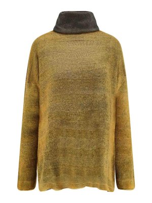 F CASHMERE: Cuellos altos y polos - Suéter Con Cuello Alto - Beis