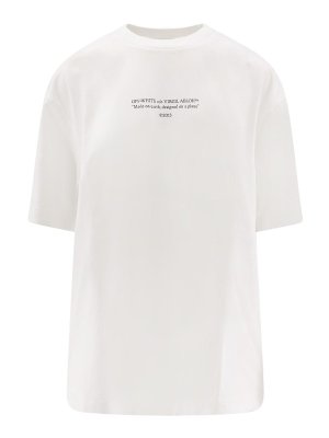OFF-WHITE: t-shirts - T-Shirt In Cotone