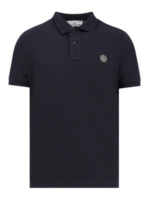 STONE ISLAND: polo shirts - Organic cotton polo shirt