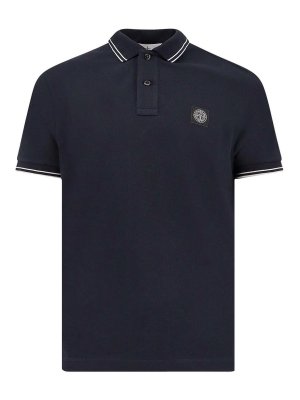 STONE ISLAND: polo shirts - Organic cotton polo shirt