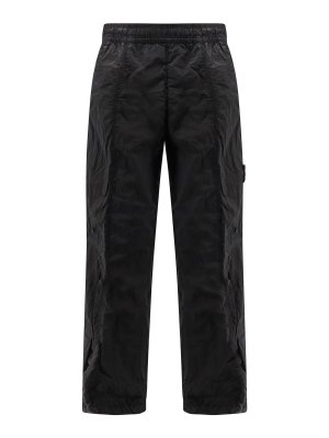 STONE ISLAND: Pantalons casual - Pantalons Décontractés - Noir