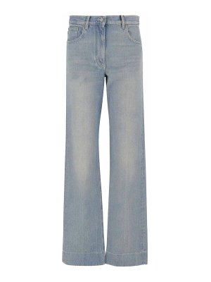 VALENTINO: jeans dritti, a sigaretta - Jeans In Denim Stone Washed