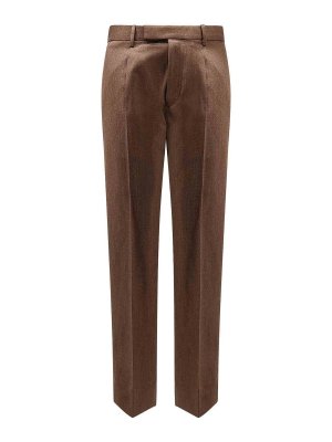 ZEGNA: Pantalons casual - Pantalons Décontractés - Marron