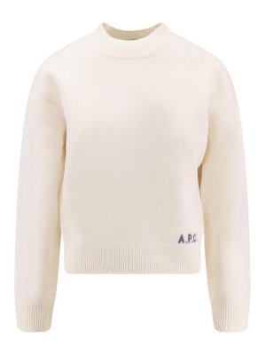 A.P.C.: Suéteres con cuello pico - Suéter Cuello Redondo - Beis
