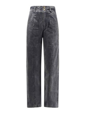 Isabel Marant Etoile: Jeans Rectos - Vaqueros Rectos - Negro