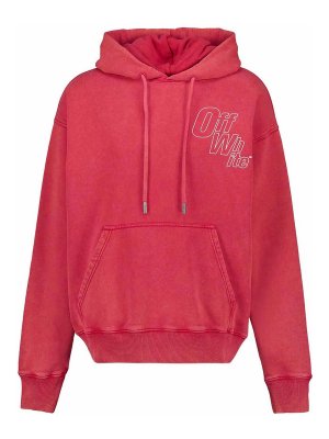 OFF-WHITE: スウェット＆セーター - スウェットシャツ/セーター - 赤