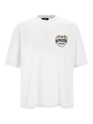 REPRESENT: t-shirts - Cotton T-Shirt With Distressed Effect