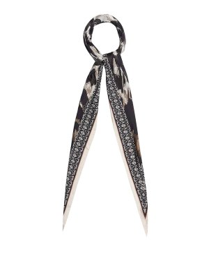 PIERRE-LOUIS MASCIA: Stole & Scialli - Foulard In Seta Con Stampa