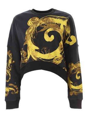 Versace Jeans Couture: Sweatshirts und Pullover - Sweatshirt - Schwarz