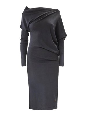 MOSCHINO: knee length dresses - Asymmetric Dress