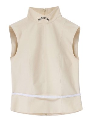 MOSCHINO: Tops & Débardeurs - Top - Beige
