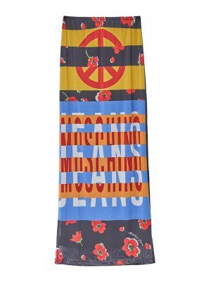 MOSCHINO JEANS: Knee length skirts & Midi - Tulle Skirt Print