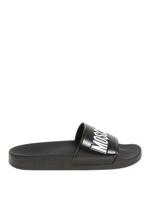 MOSCHINO: Tongs - Tongs - Bleu Clair