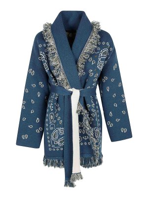 ALANUI: cardigans - Cardigan Jacquard Bandana