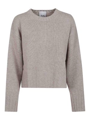 ALLUDE: クルーネック - クルーネック - ベージュ