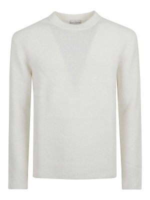 BALLANTYNE: Suéteres con cuello pico - Suéter Cuello Redondo - Blanco