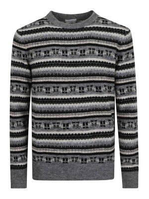 BALLANTYNE: Suéteres con cuello pico - Suéter Cuello Redondo - Negro