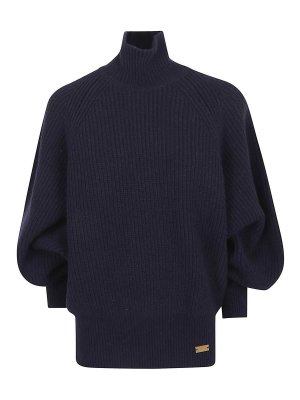 Balmain: Cuellos altos y polos - Suéter Con Cuello Alto - Beis Claro