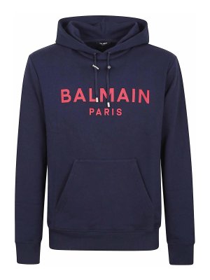 Balmain: Sweatshirts & Pulls - Sweat-Shirts - Bleu Foncé
