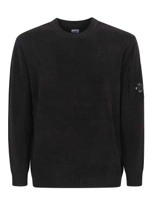 C.P. COMPANY: crew necks - Knitwear Crew Neck In Chenille Cotton
