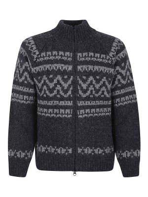 C.P. COMPANY: cardigans - Knitwear Cardigan In Jacquard Wool