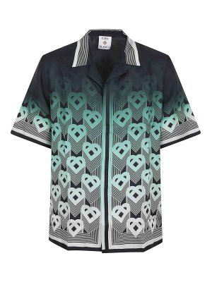 CASABLANCA: shirts - Cuban Collar Short Sleeve Shirt
