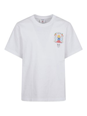 CASABLANCA: t-shirts - Casa Way Mountain Printed T-Shirt
