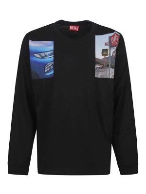 DIESEL: Tシャツ - Tシャツ - 黒