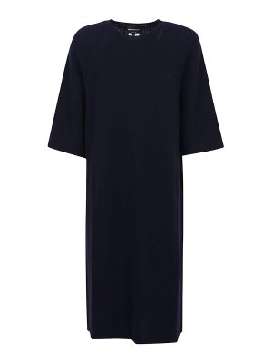 EMPORIO ARMANI: Robe longueur genou - Robe Au Genou - Bleu