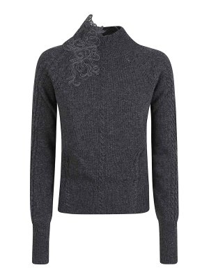 ERMANNO SCERVINO: Turtlenecks & Polo necks - Long Sleeve High Neck Sweater