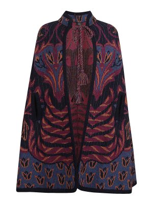 ETRO: Capes &  Ponchos - Knitwear Capes Woman