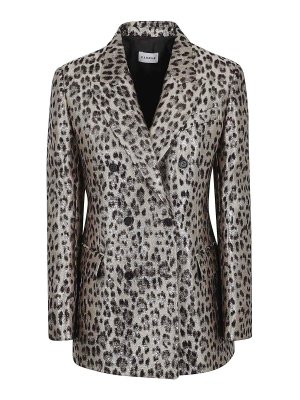 P.A.R.O.S.H.: blazers - Double-Breasted Jacket - Spotted Jacquard