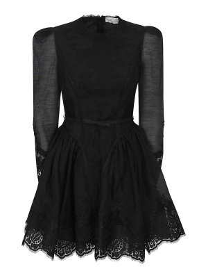 ZIMMERMANN: Knee length skirts & Midi - Hypnotic Lace Trim Mini Dress