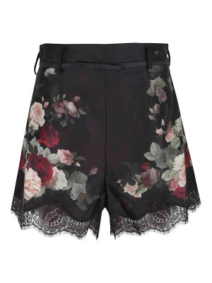 ZIMMERMANN: pantaloni shorts - Pantaloni corti con bordo in pizzo Hypnotic