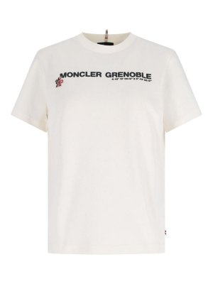 MONCLER: t-shirt - Logo della maglietta