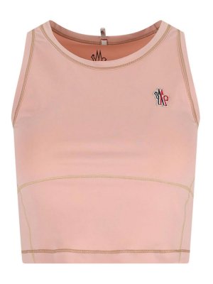 MONCLER: Tops & Débardeurs - Top - Couleur Chair