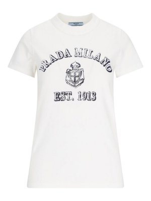 PRADA: t-shirts - T-Shirt Logo