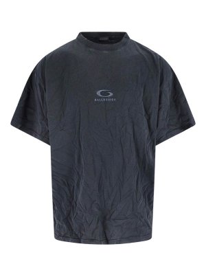 BALENCIAGA: T-shirts - T-Shirt - Schwarz
