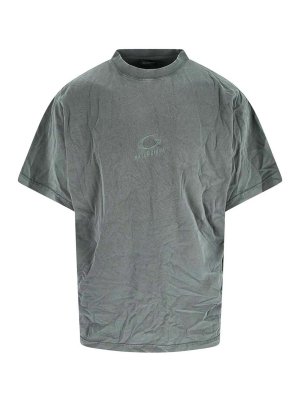 BALENCIAGA: T-shirts - T-Shirt - Grau