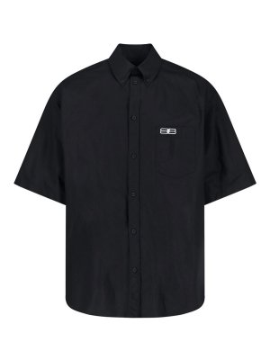 BALENCIAGA: shirts - Oversized Logo shirt