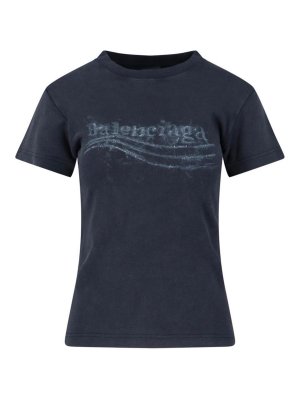 BALENCIAGA: T-shirts - T-Shirt - Schwarz