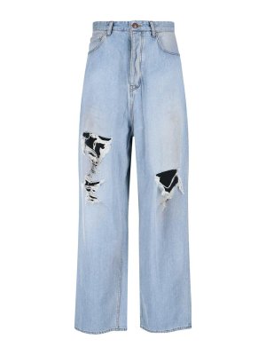 BALENCIAGA: Jeans Rectos - Vaqueros Rectos - Azul